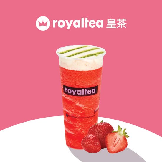 Strawberry Green Tea Slush / 芝士莓莓